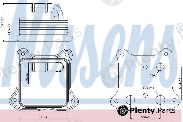  NISSENS part 90680 Oil Cooler, engine oil