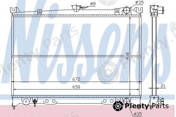  NISSENS part 62935 Radiator, engine cooling