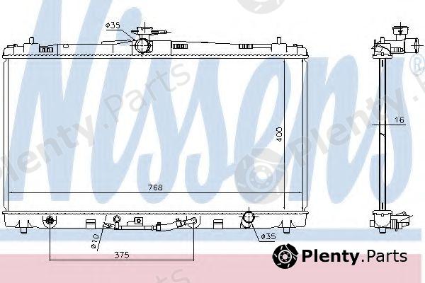 NISSENS part 646906 Radiator, engine cooling