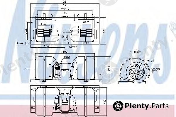  NISSENS part 87141 Interior Blower