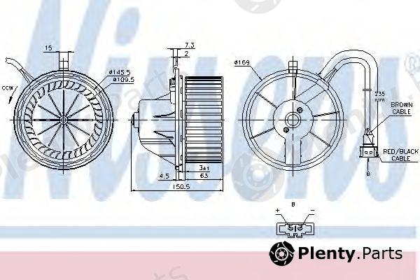  NISSENS part 87155 Interior Blower
