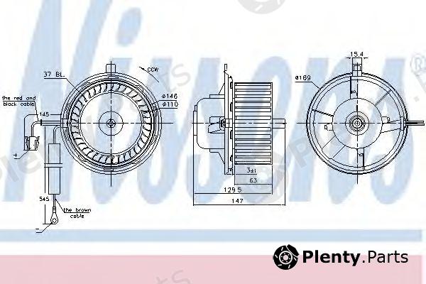  NISSENS part 87404 Interior Blower