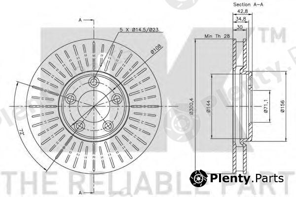  NK part 201223 Brake Disc
