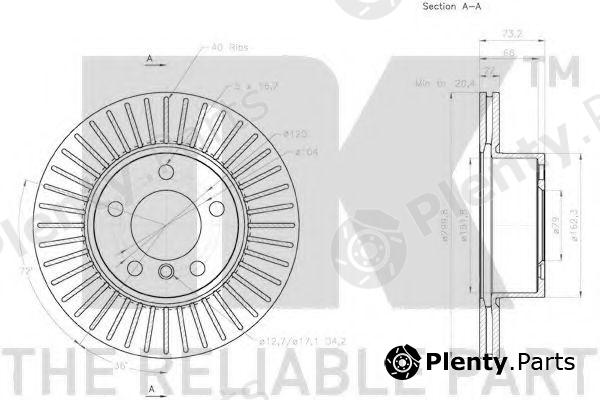  NK part 2015101 Brake Disc