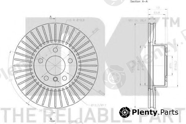  NK part 2015104 Brake Disc