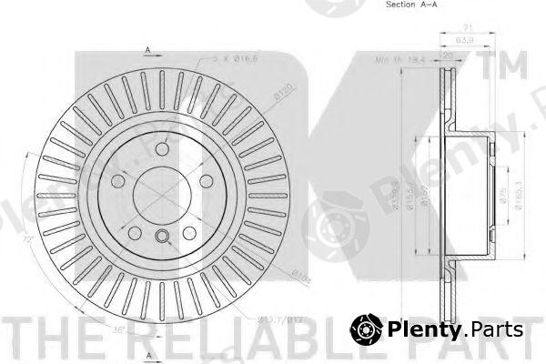  NK part 2015105 Brake Disc