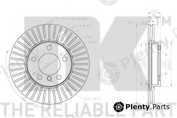  NK part 2015113 Brake Disc