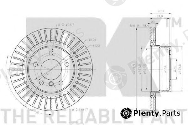  NK part 2015114 Brake Disc