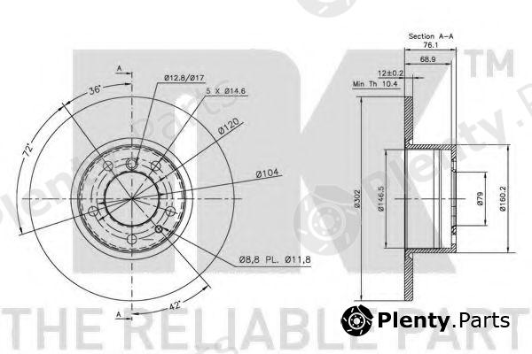  NK part 201518 Brake Disc