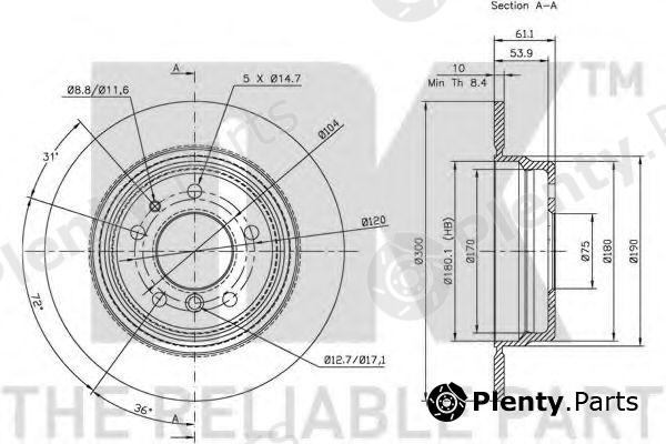  NK part 201520 Brake Disc
