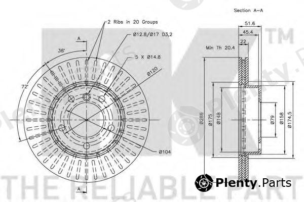  NK part 201521 Brake Disc