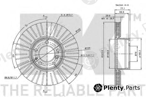  NK part 201532 Brake Disc
