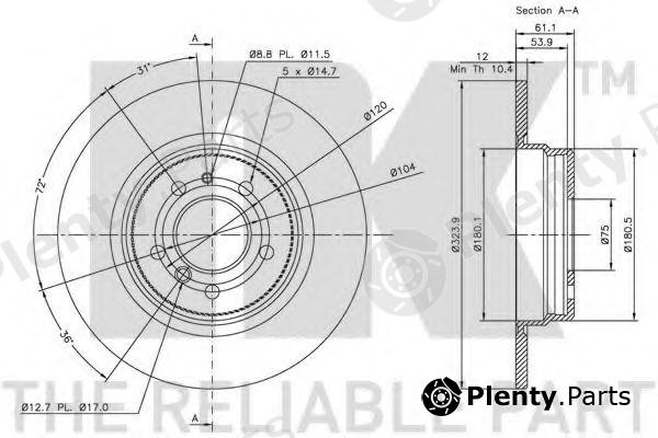  NK part 201533 Brake Disc