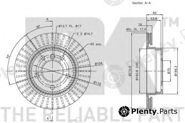  NK part 201535 Brake Disc