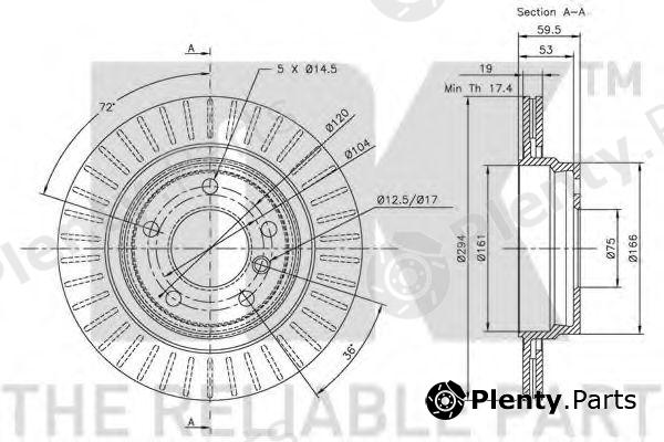  NK part 201541 Brake Disc