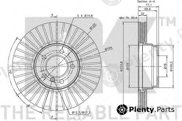  NK part 201542 Brake Disc