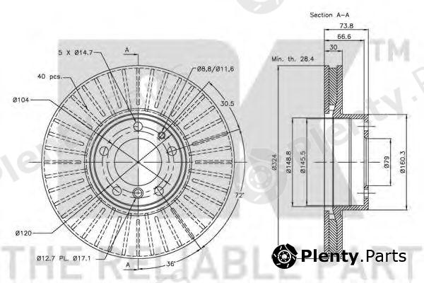  NK part 201544 Brake Disc