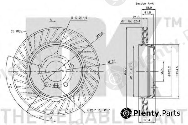  NK part 201545 Brake Disc