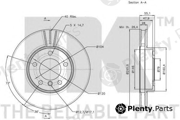  NK part 201551 Brake Disc