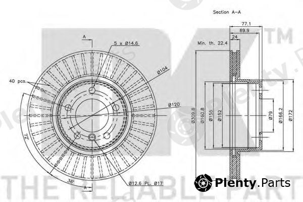  NK part 201553 Brake Disc