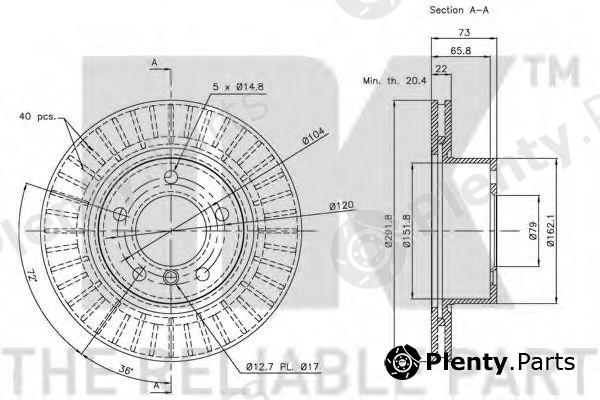  NK part 201555 Brake Disc