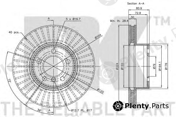  NK part 201559 Brake Disc