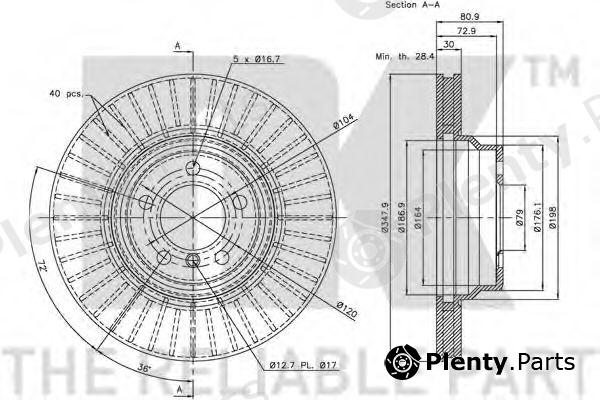  NK part 201560 Brake Disc