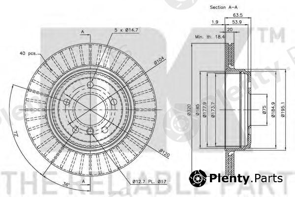  NK part 201561 Brake Disc