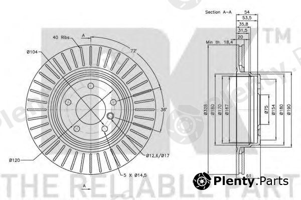  NK part 201562 Brake Disc
