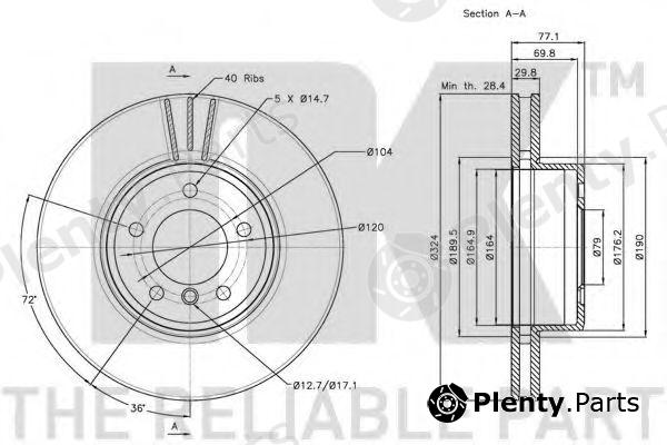  NK part 201563 Brake Disc