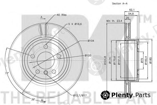 NK part 201564 Brake Disc
