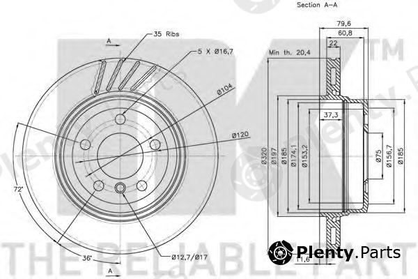  NK part 201565 Brake Disc