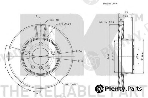  NK part 201566 Brake Disc