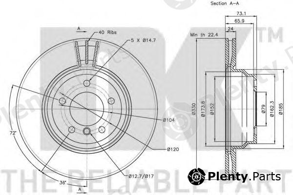  NK part 201568 Brake Disc
