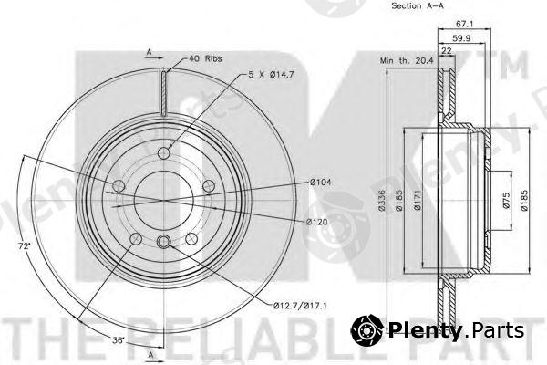  NK part 201569 Brake Disc