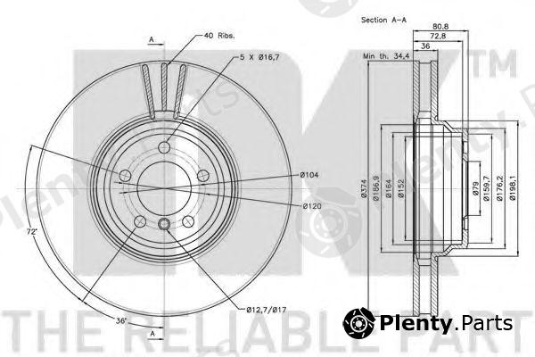  NK part 201571 Brake Disc