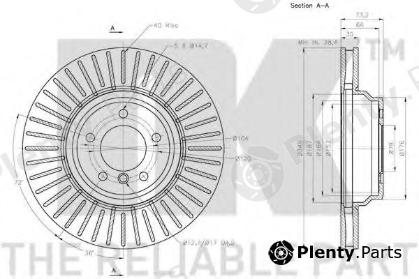  NK part 201580 Brake Disc