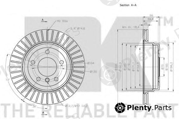  NK part 201581 Brake Disc