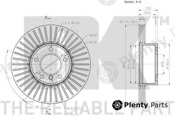  NK part 201582 Brake Disc