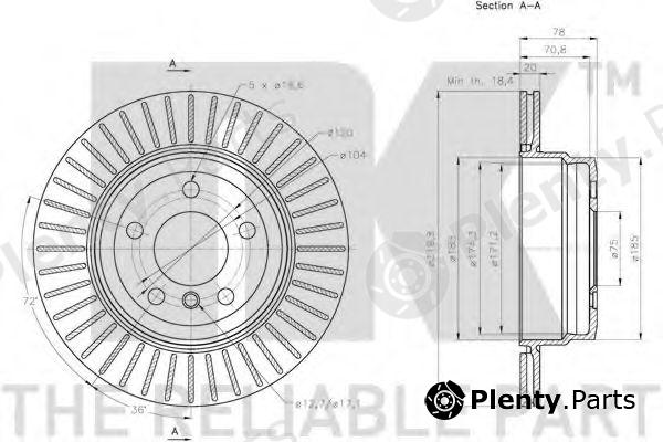  NK part 201583 Brake Disc