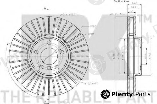  NK part 201584 Brake Disc