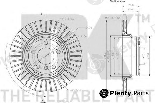  NK part 201585 Brake Disc