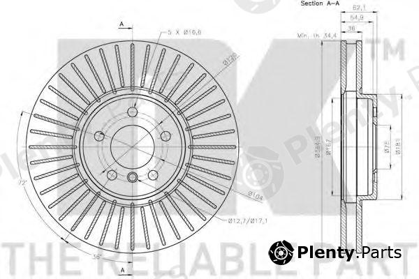  NK part 201589 Brake Disc
