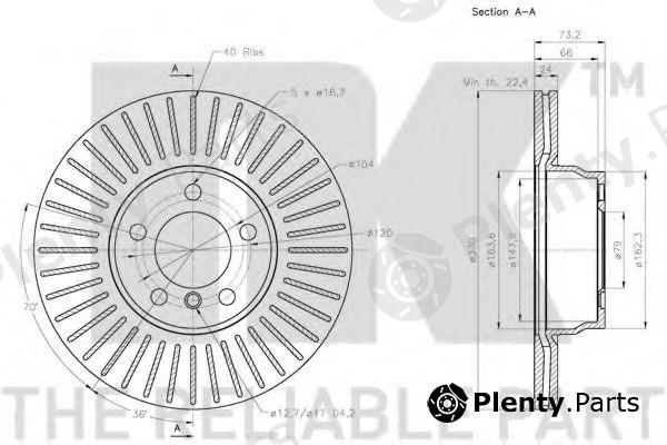  NK part 201596 Brake Disc