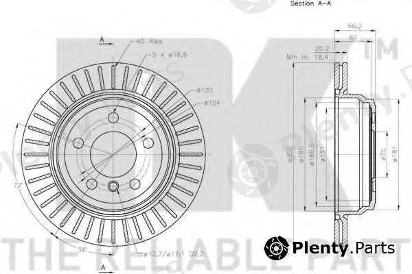  NK part 201597 Brake Disc