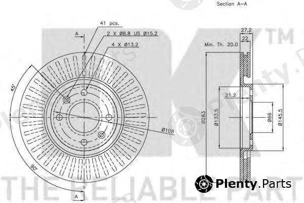  NK part 201919 Brake Disc