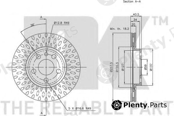  NK part 201923 Brake Disc
