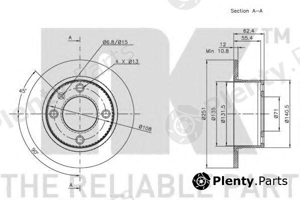  NK part 201924 Brake Disc