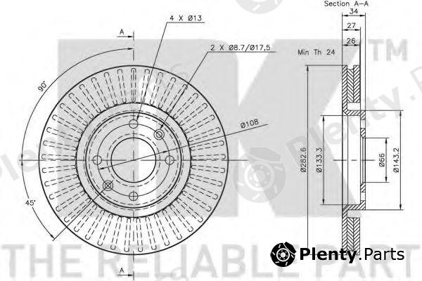  NK part 201927 Brake Disc