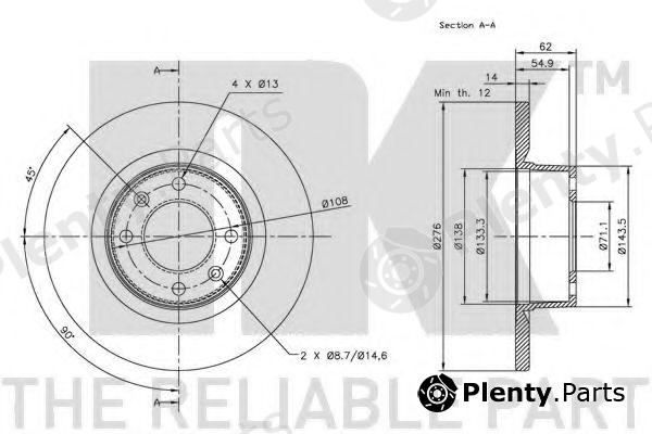  NK part 201930 Brake Disc